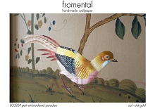 Fromental - EC026P part embroidered paradiso - col old gold    